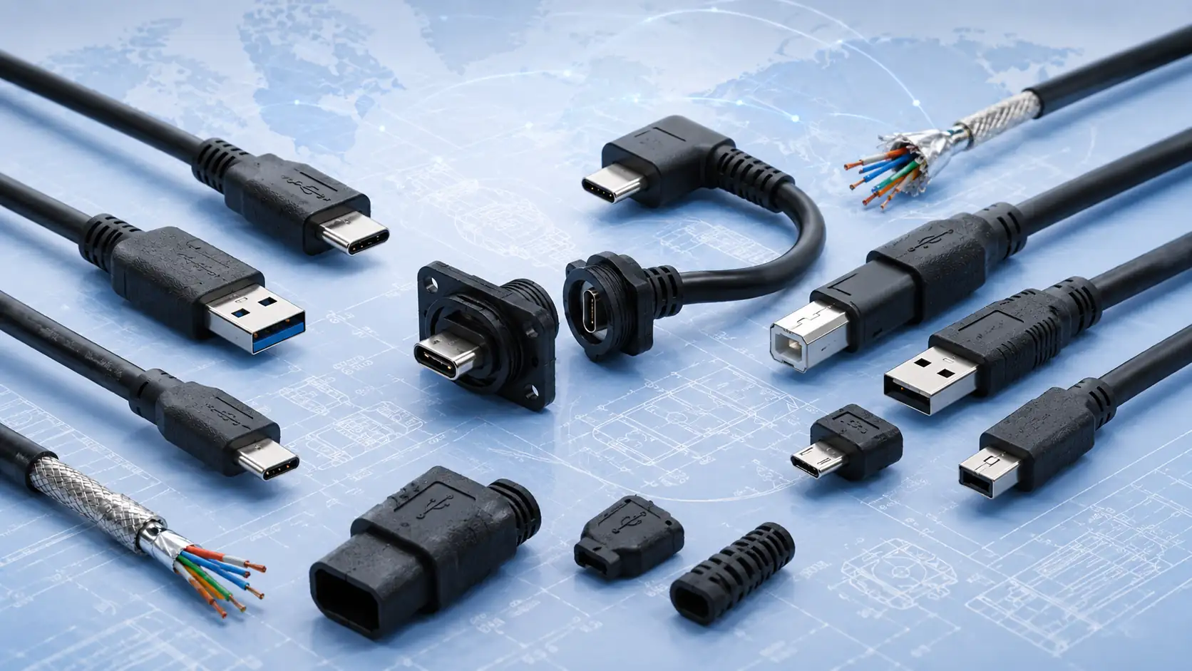 USB-Kabel Sonderanfertigung und USB-C-Kabel Konfektion nach Kundenvorgabe